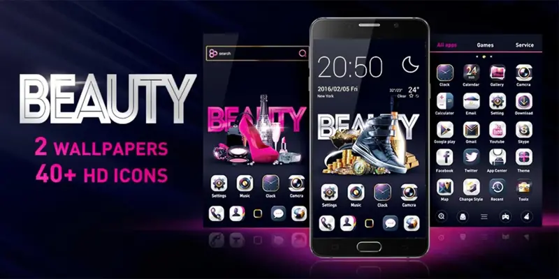 Beauty GO Launcher Theme android App screenshot 0