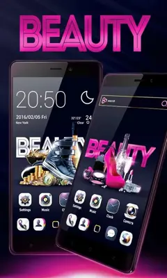 Beauty GO Launcher Theme android App screenshot 1