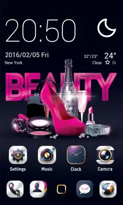 Beauty GO Launcher Theme android App screenshot 3